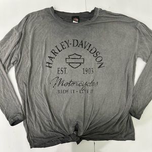 Harley-Davison women’s oversized long sleeve shirt size Medium